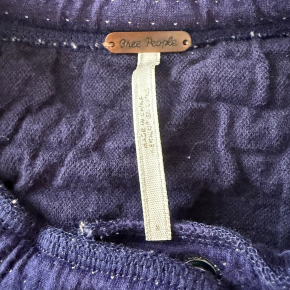 Free People Boho Jacket - Navy Blue Embroidered Jacket - 8 - Picture 10 of 13